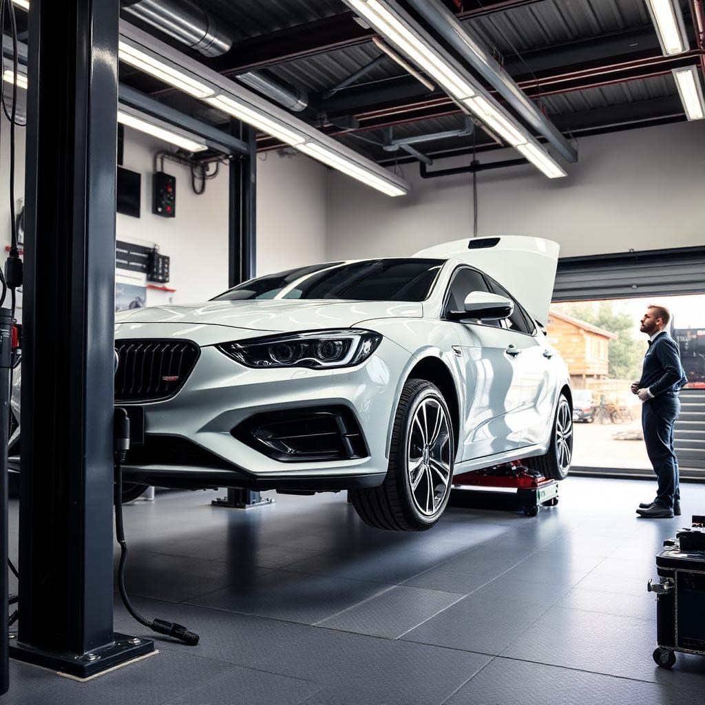 Auto in fase di ispezione